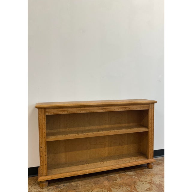 Tan Vintage Scandinavian Oak Bookshelf For Sale - Image 8 of 15