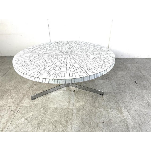 Ceramic Vintage Ceramic Mosaic Coffee Table attributed to Heins Lilienthal, 1960s For Sale - Image 7 of 12