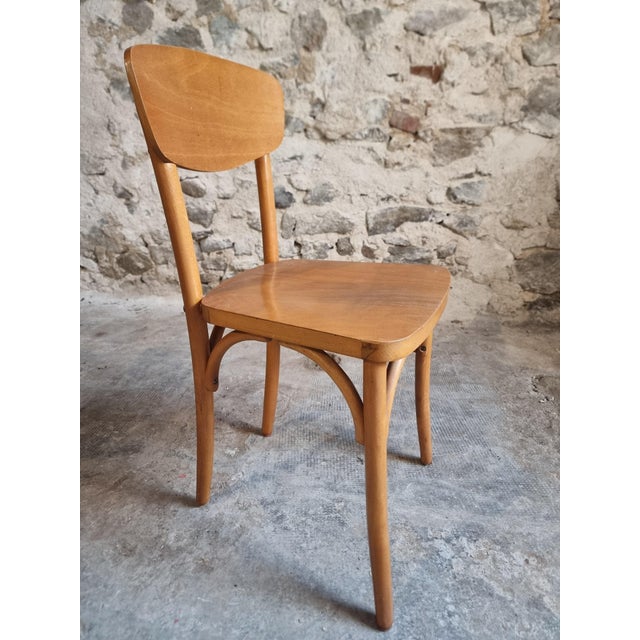 Vintage French Bentwood Bistro Chairs from Luterma, 1950s-1970s, Set of 6 For Sale - Image 12 of 18