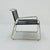Mid-Century Black Leather Lounge Chair For Sale - Image 4 of 11