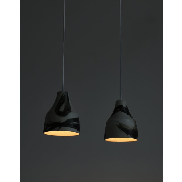 Danish Stoneware Light Glazing and Earth Colors Lamps by Kaare Klint attributed to Søholm, 1960s, Set of 2 For Sale - Image 10 of 16