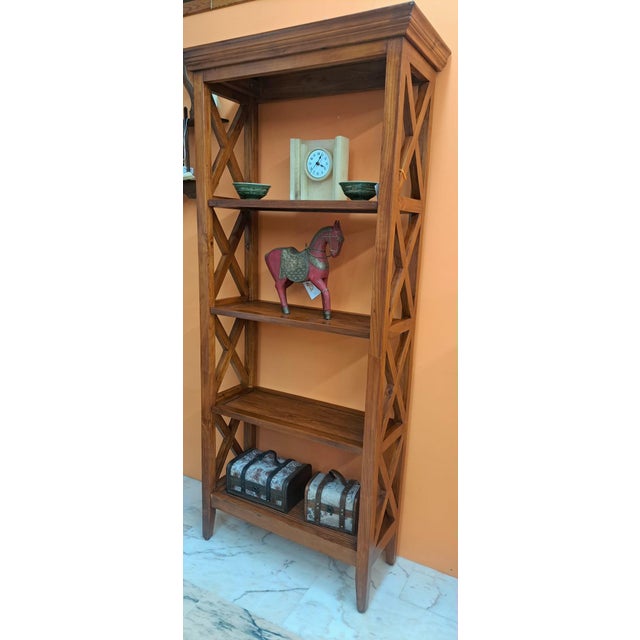 Vintage Rustic Freestanding Bookshelf, 1990 For Sale - Image 8 of 8