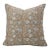 Fabdivine Artistic Block Print Pillow Cover 24x24 Inch Off-White Linen-Manikarnika For Sale