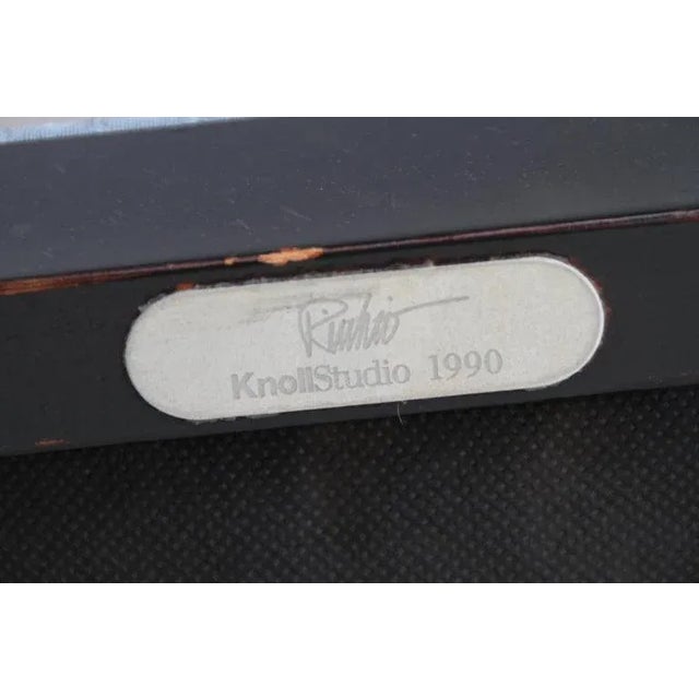 Wood 1990s Set of 4 Ebonized Knoll Ricchio Chairs For Sale - Image 7 of 9