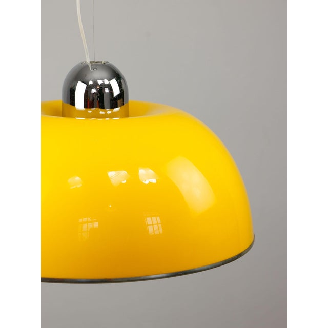 Large Space Age Yellow Pendant from Guzzini, 1970s For Sale - Image 6 of 17
