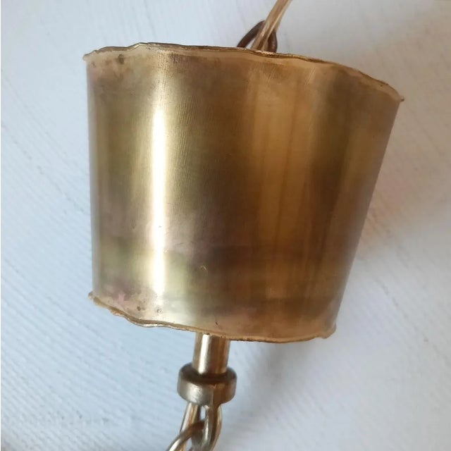 Gold P605 Pendant Lamp by Svend Aage Holm Sørensen for Holm Sørensen, 1960s For Sale - Image 8 of 9