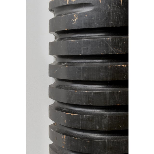 Black Vintage Large-Scale Industrial Black-Painted Foundry Mold, Circa Mid-20th Century For Sale - Image 8 of 16