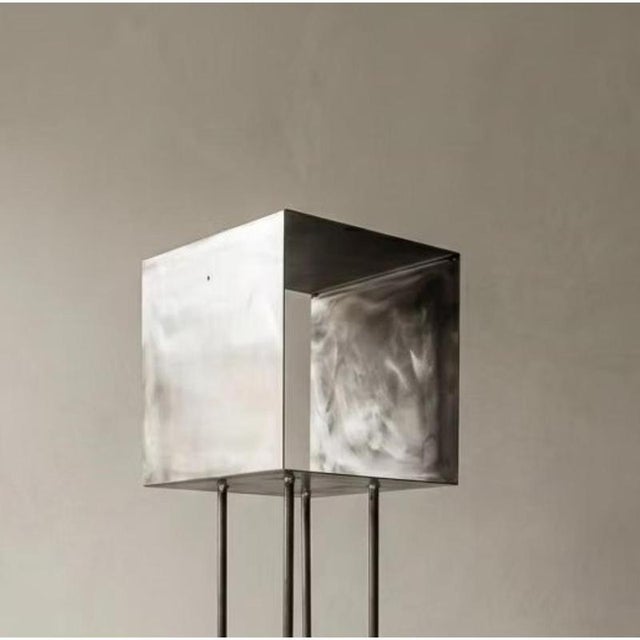 Contemporary Rubik Module 1 Vertical Structure in Stainless Steel by Metalmorphosis Studio For Sale - Image 3 of 8