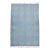Light Blue & Gray Diamond Checker Zanafi Flatweave Moroccan Wool Rug 9x12 For Sale