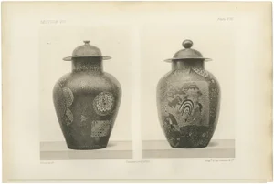 Audsley, Japanese Decorative Vases with Intricate Designs, 1884, Paper