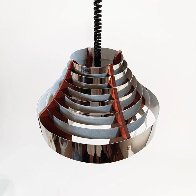 Mid-Century Modern Vintage Scandinavian Ceiling Lamp in the style of Hans Agne Jakobsson, 1970s For Sale - Image 3 of 12