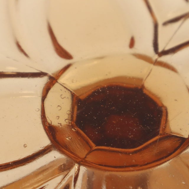 Art Deco Amber Cake Plate from Val Saint Lambert, 1930s For Sale - Image 13 of 14