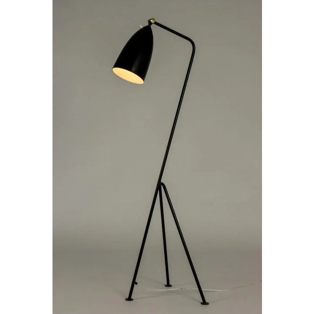 Black Vintage Grasshopper Floor Lamp by Greta Grossman for Bergboms, 1950s For Sale - Image 8 of 11