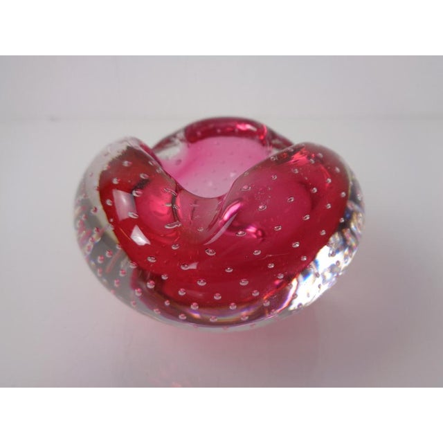 Pink Sommerso Murano Glass Ashtray, Italy, 1960s For Sale - Image 15 of 15