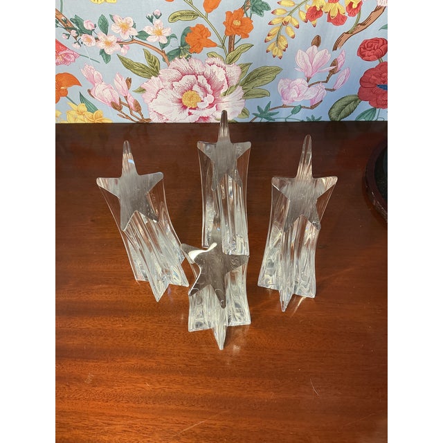 Contemporary Set of 5, Steuben Shooting Star Set For Sale - Image 3 of 7