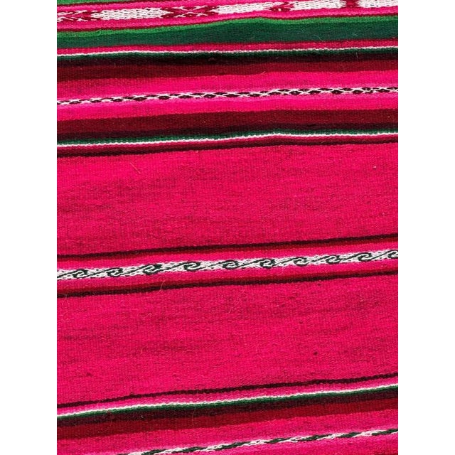 Vintage South American Andean Peruvian Manta Cloth Kilim Weaving, 1950s For Sale - Image 14 of 18