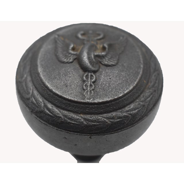 Cast Iron Emblematic Pharmaceutical Collectors Doorknob 2-1/2" circumference x 2-3/4" Height The manufacturer is...
