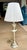 Art Deco Mid 20th Century Rare Sirmos “Tête De Femme” Figural Table Lamp in the Style of Diego Giacometti With Original Silk String Shade For Sale - Image 3 of 12