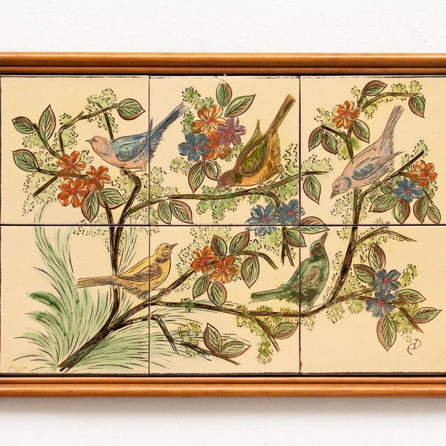 Hand-Painted Ceramic Artwork by Diaz Costa, 1960s For Sale - Image 3 of 8
