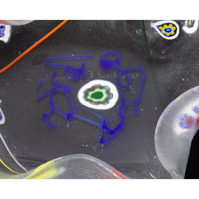 Glass Art Glass Millefiori Dish by William Gottwalles For Sale - Image 7 of 8