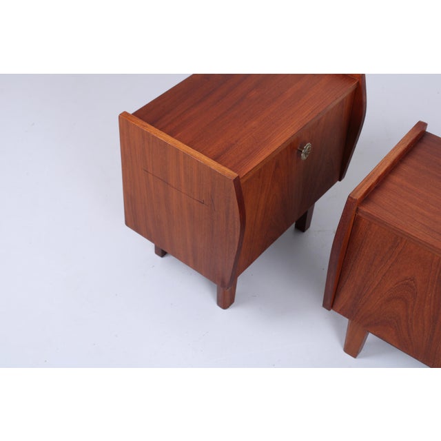 Vintage Danish Nightstands in Teak from Fristho, 1950s, Set of 2 For Sale - Image 11 of 15