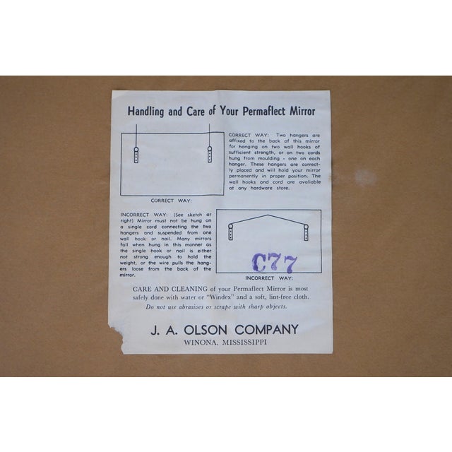 Gold Ja Olsen Square Ornate Gold Framed Mirror For Sale - Image 8 of 8