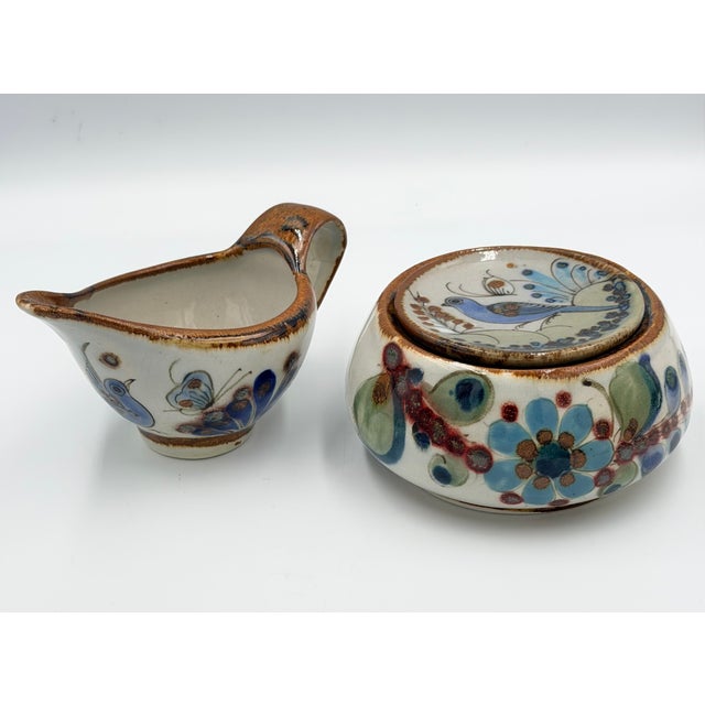 Discover the exquisite charm of this vintage 3-piece set of Ken Edwards El Palomar Tonala pottery serving dishes. Each...