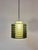 Olive and White Textured Glass Pendant Lamp For Sale - Image 4 of 11