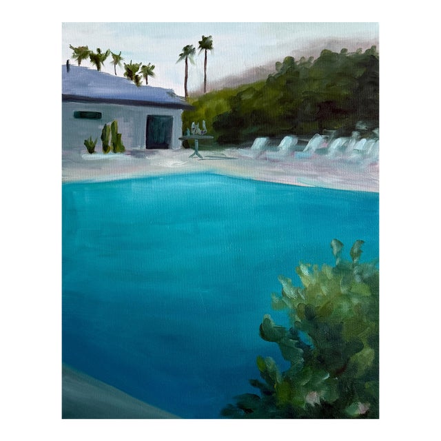 Pool No. 3 - Oil on Canvas by Kory Alexander For Sale