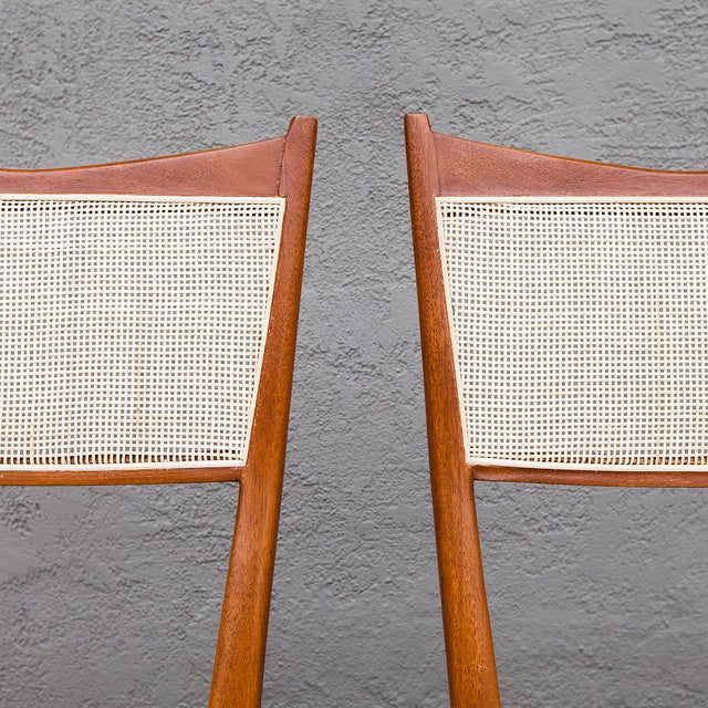 Directional 1950s Mid Century Modern Mahogany Dining Chairs Attributed to Paul McCobb for Directional For Sale - Image 4 of 12