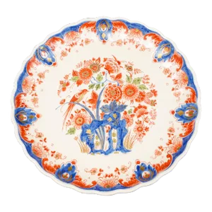 Mid 20th Century Royal Delft Antique Hand Painted Pijnacker Imari Style Porcelain Wall Plate