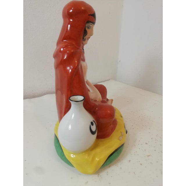 Ceramic Arab Lady in Ceramic by Chiparus for Etling Paris, France, 1920s-1940s For Sale - Image 7 of 13