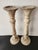 Ivory Antique Country House Shabby Chic Wooden Candleholders for Pillar Candles, France, 1950s For Sale - Image 8 of 18