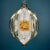 Metal Mid-Century Amber Murano Glass and Chrome Chandelier by Toni Zuccheri for Mazzega, Italy, 1970s For Sale - Image 7 of 13