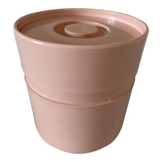 1970s Sergio Asti for Heller Designs Pale Pink Ice Bucket For Sale