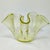 Mid-Century Modern Italian Murano Glass Yellow Fazzoletto Handkerchief Vase by Dogi, 1970s For Sale - Image 3 of 8
