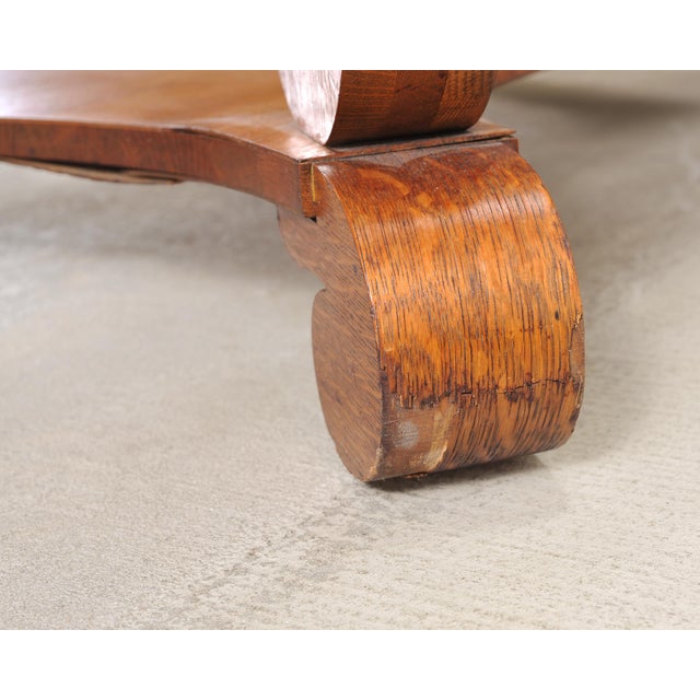 American Empire Oak Library Table From "And Just Like That…" For Sale - Image 16 of 18