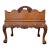 Vintage Baker Furniture Georgian Style Mahogany Canterbury Side Table With Removable Caddy For Sale