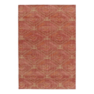 Rug & Kilim’s Oversized Distressed Ave Rug in Dark Red, 12x18 For Sale
