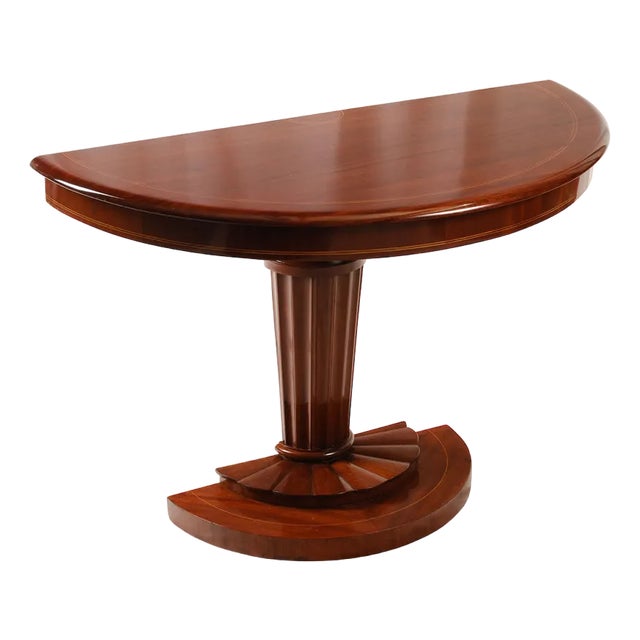 Demi Lune Tables in Mahogany, 1900s, Set of 2 For Sale