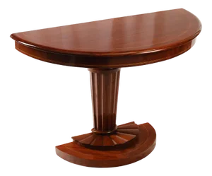 Demi Lune Tables in Mahogany, 1900s, Set of 2