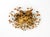 Mid-Century Modern Large Italian Gilt Ceiling Lamp in Glass by Banci Firenze, 1960s For Sale - Image 3 of 18