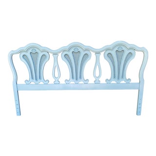1960s Mid-Century French Style King Size Headboard For Sale