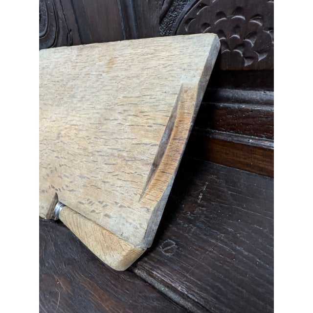 1950s Vintage English Breadboard and Knife Set For Sale - Image 5 of 6