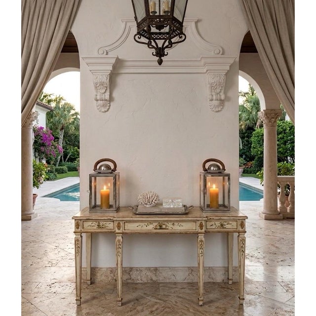 Traiditional Artisan Nickel-Finish Glass Lanterns With Driftwood Handles - a Pair For Sale - Image 9 of 12