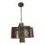 1970s Mid Century Modern Frederick Ramond Brass and Wood Chandelier Ceiling Light Fixture For Sale