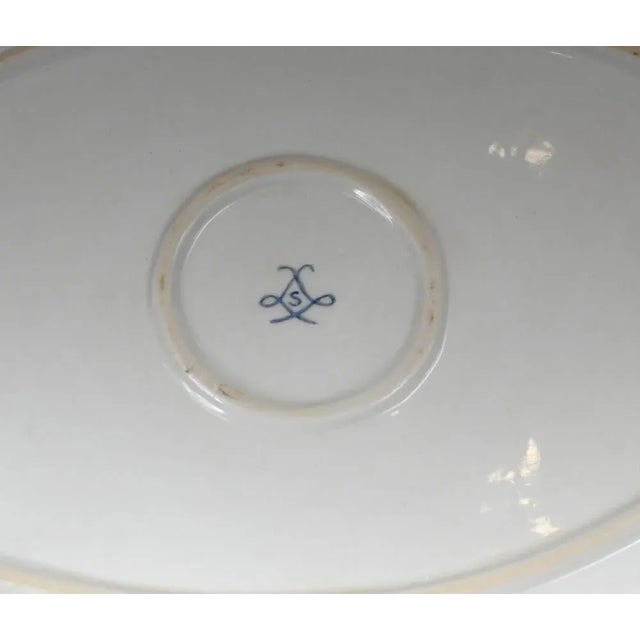 Porcelain Floral Dishes from Sevres, Set of 2 For Sale - Image 9 of 12