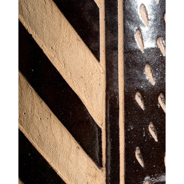 Sgraffito Relief Ceramic Floor Vase by Anton Piesche & Reif, 1960s For Sale - Image 6 of 8