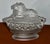 Vintage Lion Covered Candy Dish Imperial Glass Frosted Atterbury For Sale - Image 12 of 12