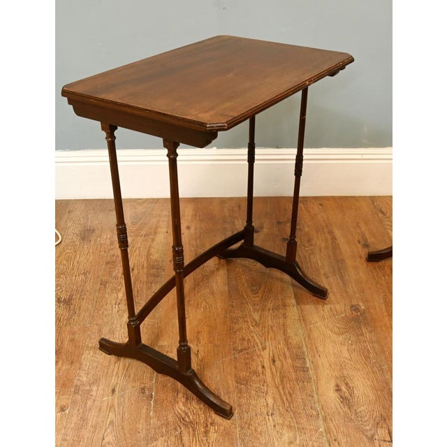 Georgian Nest Tables in Mahogany, Set of 4 For Sale - Image 5 of 10